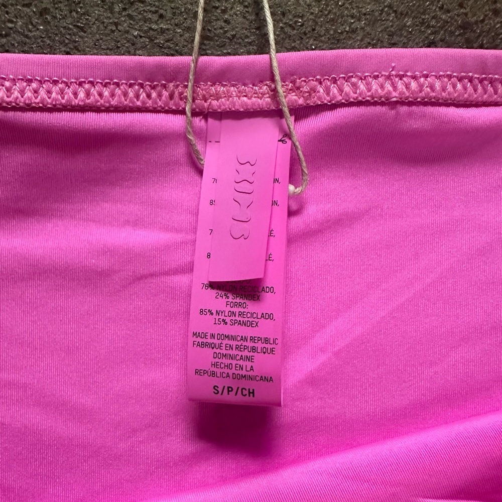 NWT SKIMS Recycled Swim Full Brief Bikini Bottom in Neon Orchid Pink Size Small - Picture 8 of 9